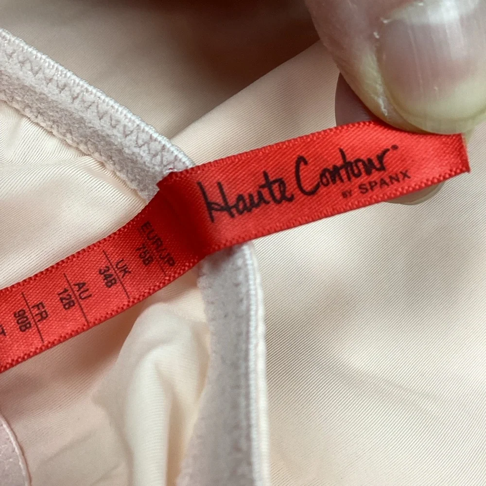 Spanx Haute Contour Deco Sweetheart Pink Panty Bodysuit Bodyshaper 34B